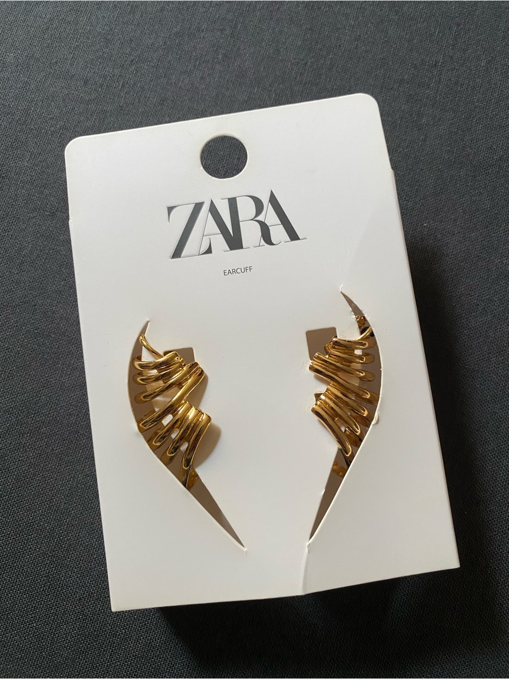 ZARA EAR CUFFS EARRINGS IN GOLD COLOR FASHION EARRINGS - Picture 7 of 7